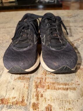 Mizuno Wave Rider 26 Women’s Size 6.5 Black Peach Running Shoes J1GD2258